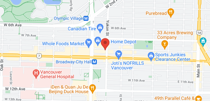 map of 318 428 W 8TH AVENUE